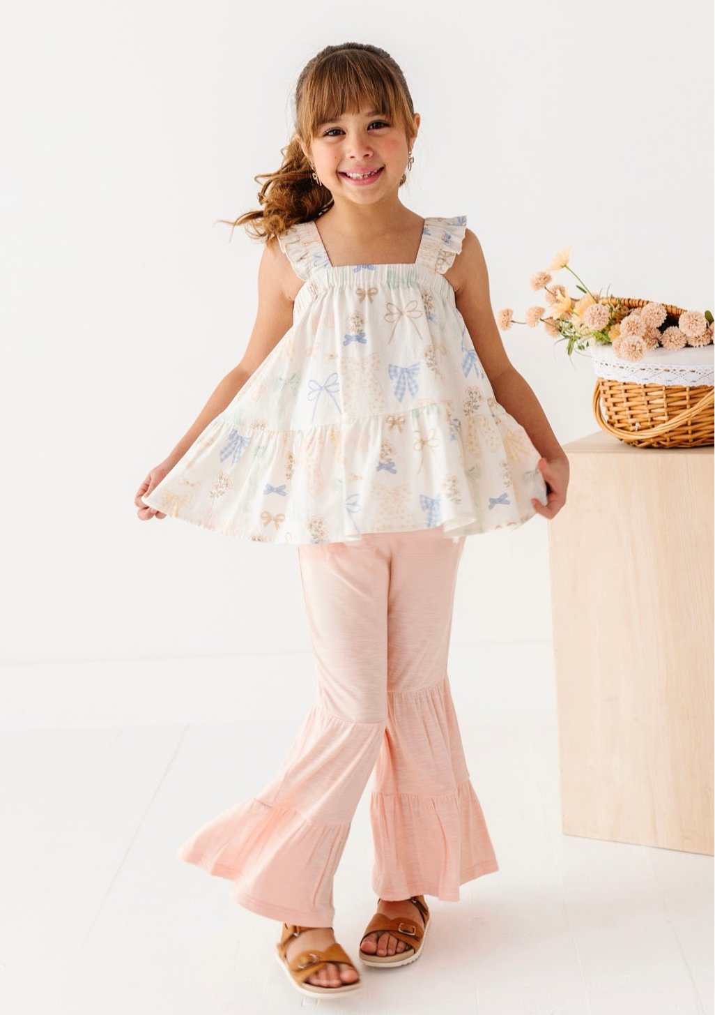 Garden Bows Peplum + Flare Set