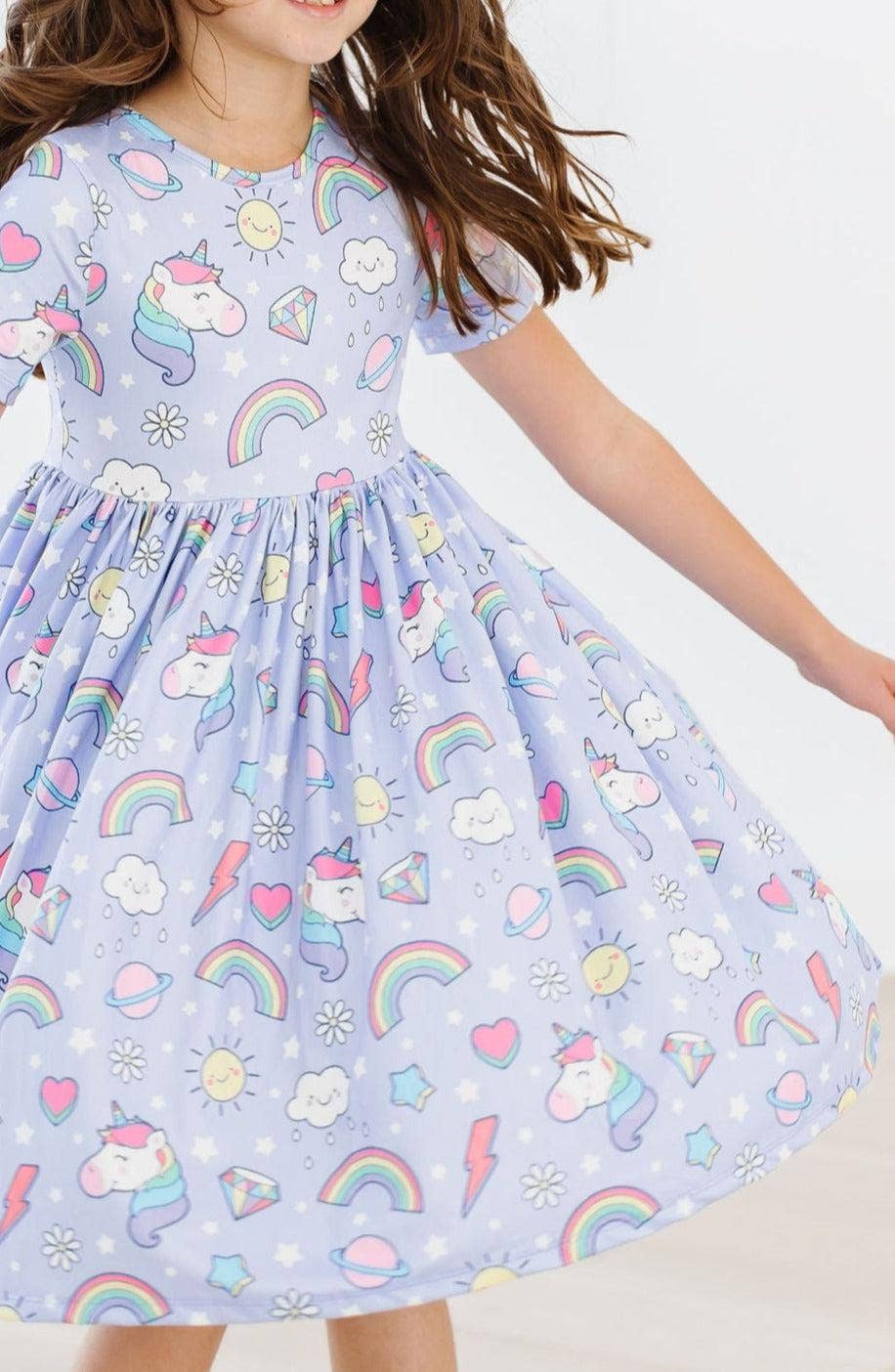 Galactic Unicorns Twirl Dress