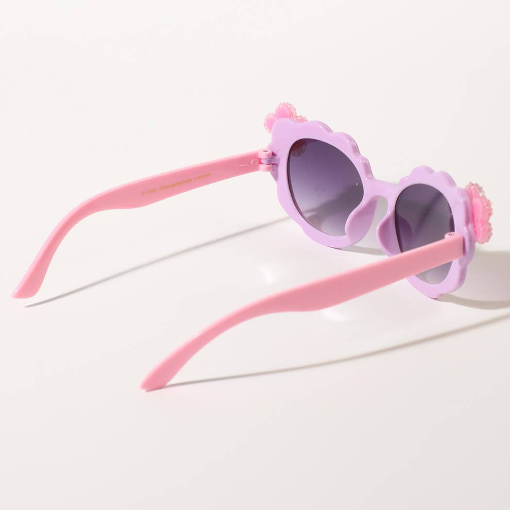 Colorful Fashion Sunglasses with Flower