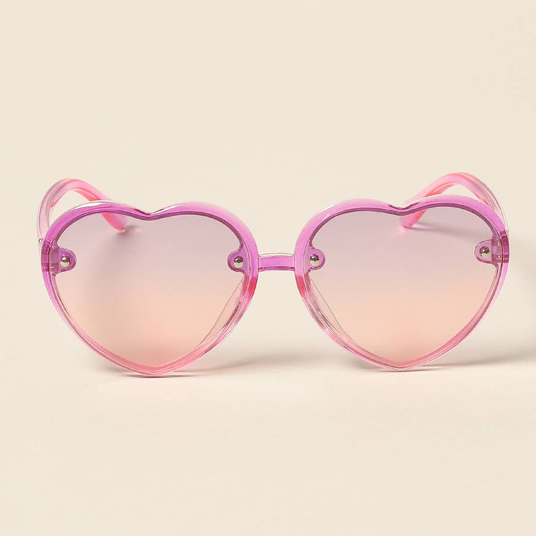 Kid's Heart Shaped Sunglasses