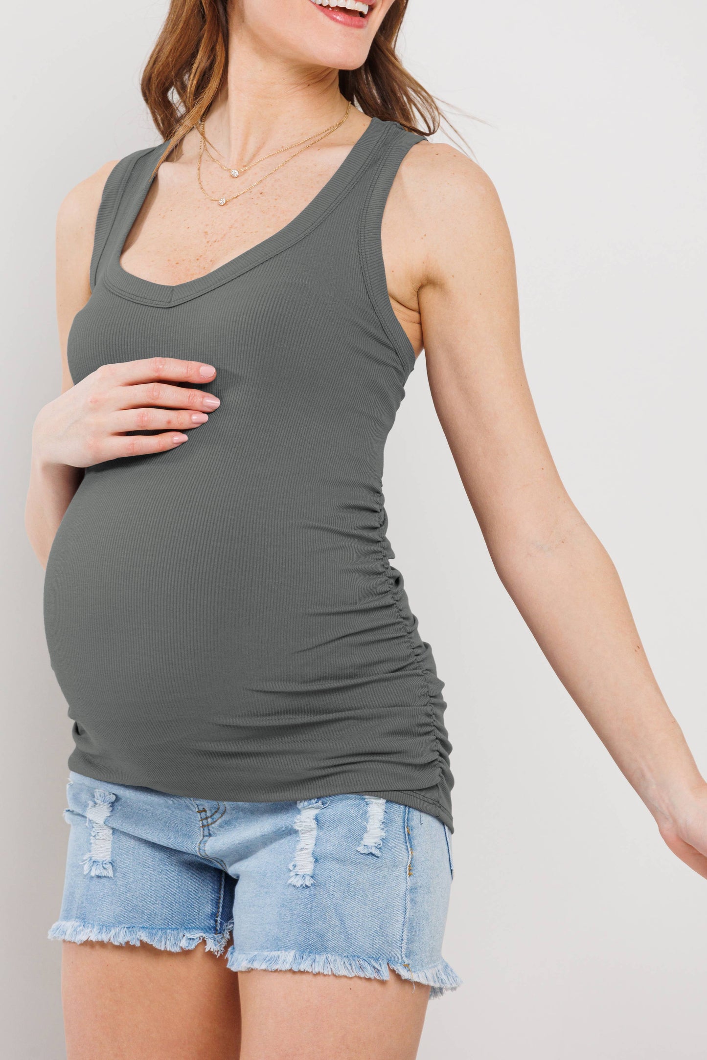 Maternity Ribbed Tank Top