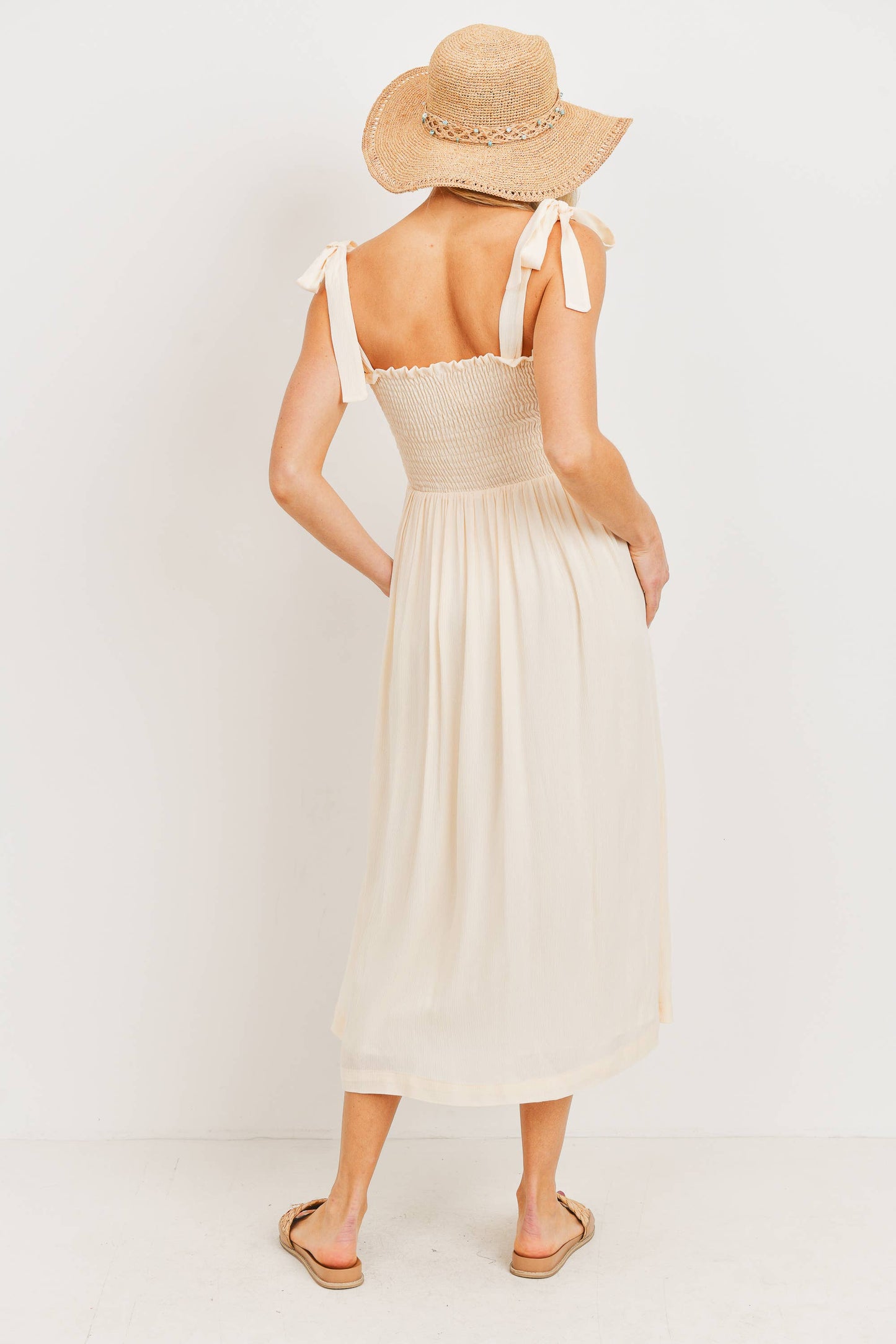 Tie Strap Maternity Dress