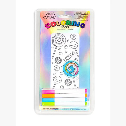 Coloring Socks - Sweet Treats