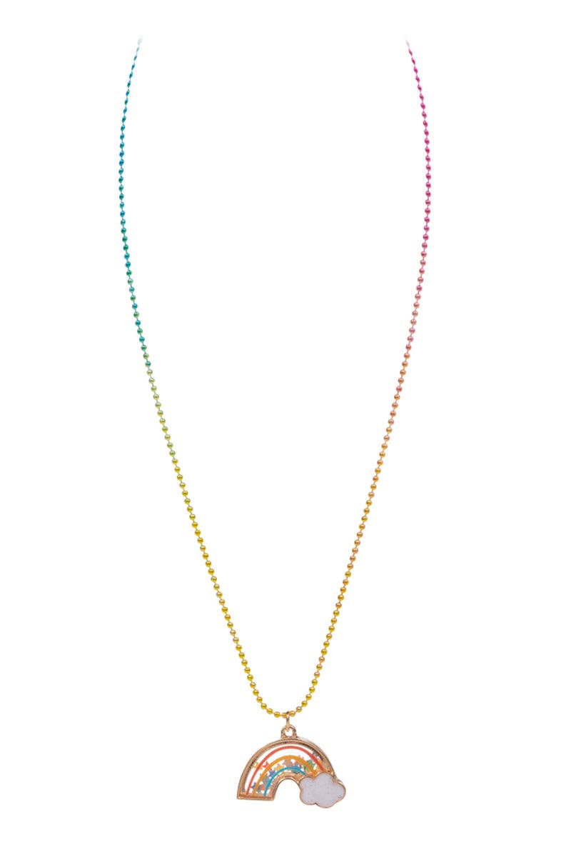 Rainbow Glitter Necklace