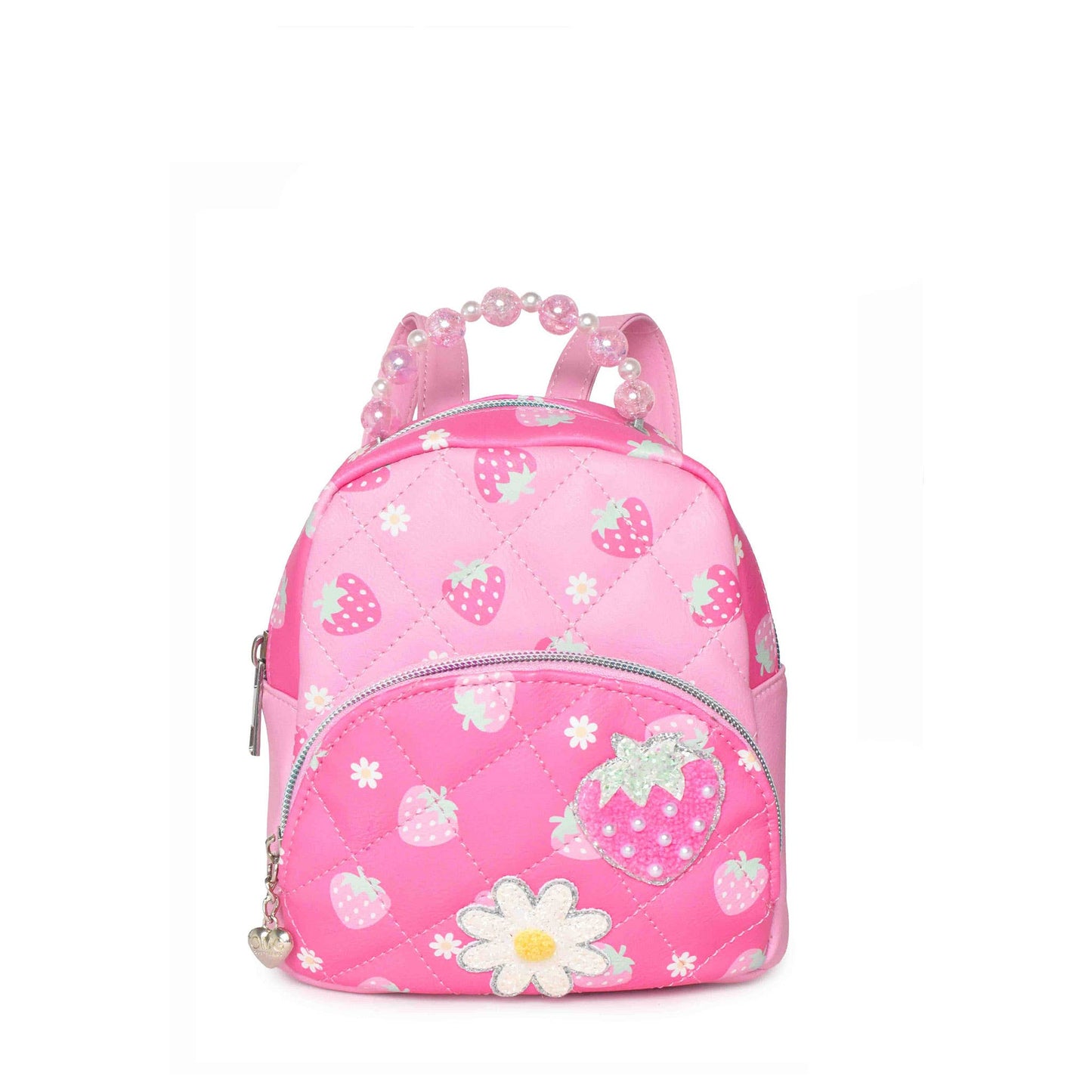 Strawberry Patched Mini Backpack