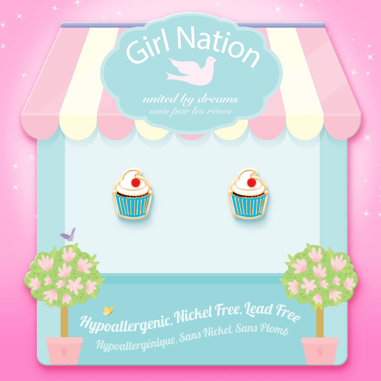 Classic Cupcake Stud Earrings