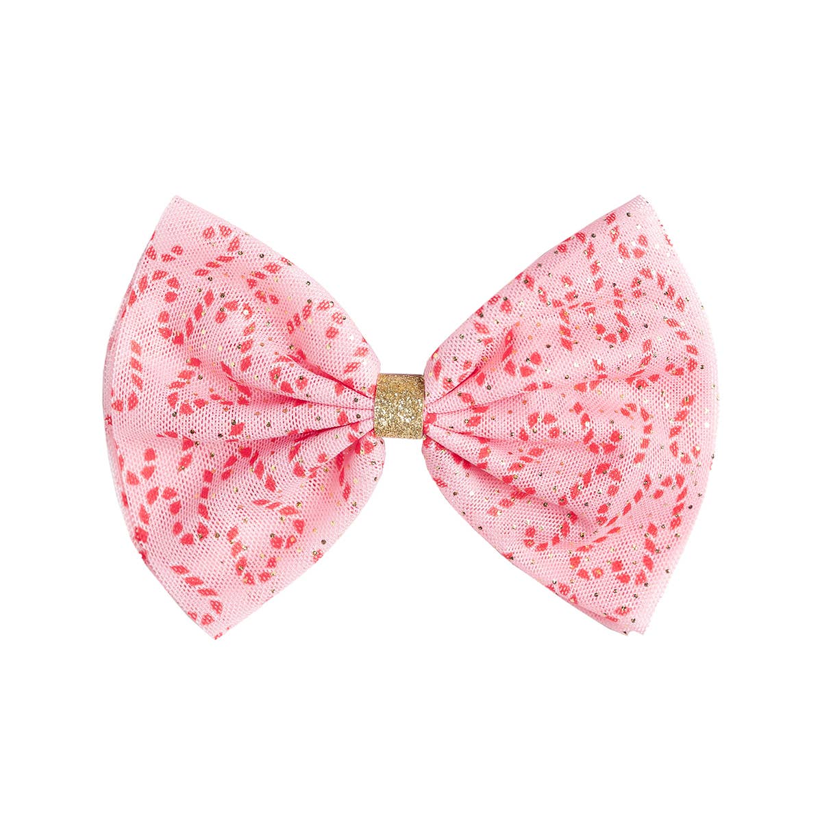 Candy Cane Bow Clip