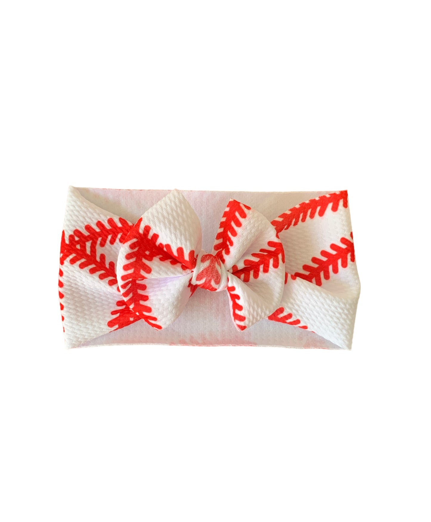 Baseball Headwrap Bow